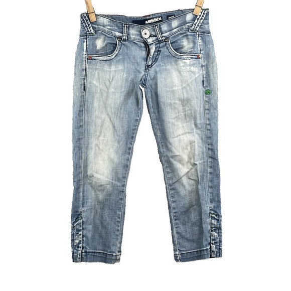 Vintage Miss Sixty Capri Jeans Women's 29* Low Rise Crop Bruko Y2K Retro Italian